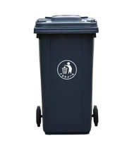 ถังขยะพลาสติก เกรดA (มีล้อ) 30L 50L 100L 120L 240L  260L ถังขยะฝาเรียบ ถังขยะเทศบาล ถังขยะกทม. ถังขย