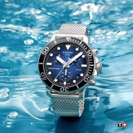 TISSOT T120.417.11.041.02 T1204171104102 Men's Watch SEASTAR 1000 CHRONOGRAPH 45.50mm Mesh SS Bracelet Blue Gradient