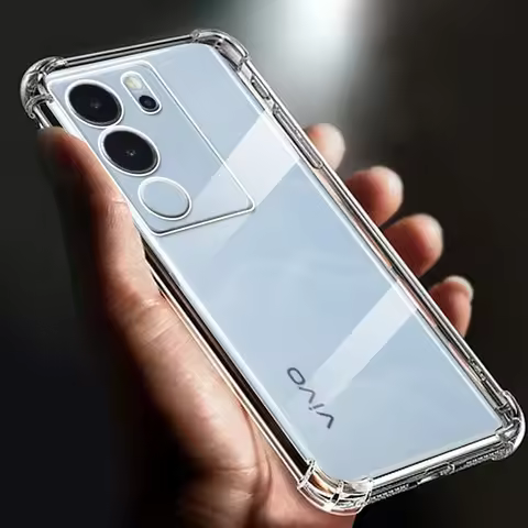 Thickened Airbag Shockproof Clear Soft Tpu Phone Case For vivo V29 Pro 5g case Transparent Back Cove