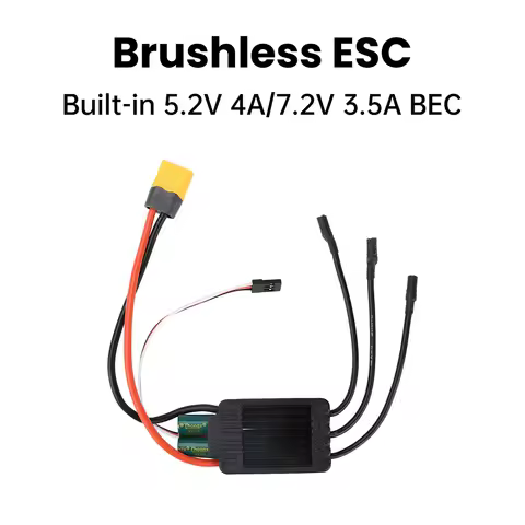 AM32 3-6S 120A ESC Brushless Speed Controller with 5.2V 4A/7.2V 3.5A BEC for High-Power Fan Hand-Lau