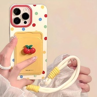 GANTUNGAN Samsung A05 A06 A07 A12 F12 M12 A13 A14 A15 Lite A23 A04S 4G 5G Case Hardcase Polka Dot Co