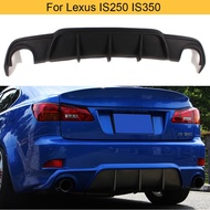 PU Black Car Rear Bumper Diffuser Lip Spoiler For Lexus IS250 IS300 IS350 2006 - 2011 Car Rear Bumpe