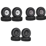 Hotsale 4Pcs 1.55 Metal Beadlock Rims Tires Set 110 Rc Crawler Ca