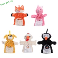 FUZOU Children's Hand Puppet, Parent-Child Plush Animal Puppet, Baby Toys Dog Penguin Chick Finger Puppet Educational Toy