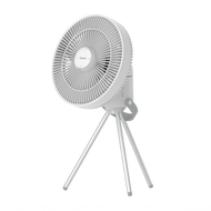 MOMAX - 多用途便攜式可拆卸風扇 戶外露營風扇 | 三腳架風扇 吊掛帶風扇 掛牆式風扇 12小時續航力無線風扇 (白)