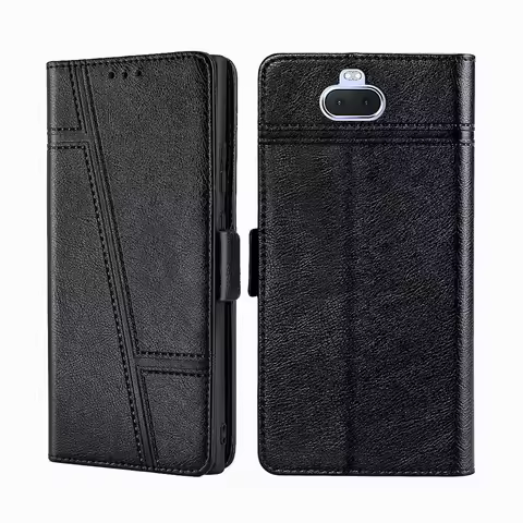 Leather Phone Case For Sony XZ Premium XZS XR XZ1 XZ2 Compact XZ3 XA1 XA2 Plus Ultra Z6 Luxury Walle