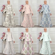 2024 Baju Kurung Slit Muslim Dress Suit Plus Size Cheap Kurung Raya Retro Ethnic Style Nayla Baju Ku