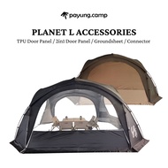 PAYUNG.CAMP Planet L Dome Shelter Door Panel TPU Door / Door Mesh / Groundsheet / Connector