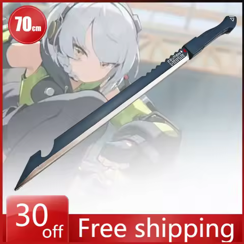 70cm Zenless Zone Zero Prop Model Anby Demara Cos Play Sword Blade Interesting Model Games PU Gifts 