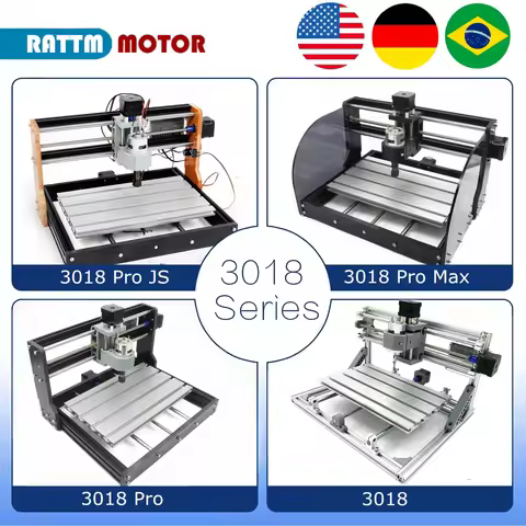 【EU Stock】3018,3018 Pro,3018 Pro Max,GRBL Control DIY CNC 30x18x4.5cm,3 Axis Pcb Pvc Milling Machine