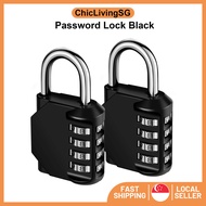 【SG Stock】4-Digit Combination Lock / 4-Digit Password Combination Padlock / Combination Lock / Anti-