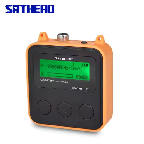 Sathero SH-110HD Support DVB-T/T2/C DVB-T DVB T2 DVB-C TV Signal Finder digital terrestrial finder c