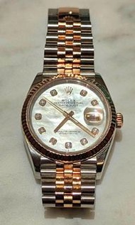 勞力士 126231 NG 貝姆面 原鑲鑽面 十鑽 ROLEX Oyster Perpetual DATEJUST 五銖紀念型Jubilee錶帶 36mm