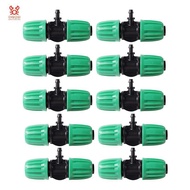 10 Pcs Barbed Tee 1/2 Inch Tubing (1/2Inch ID) 16mm to 1/4 Inch Irrigation Tube Anti-Drop Fitting (F