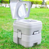 新款戶外露營車載馬桶可攜式移動馬桶室內活塞泵水衝水孕婦坐便器