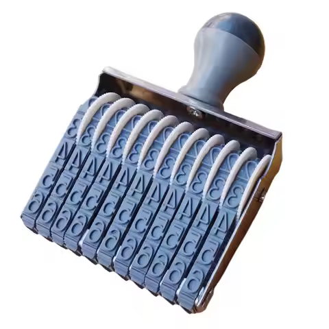 Rubber Number Stamp 11 Digit Number Stamp Multifunction Roller Date Stamp Wheels