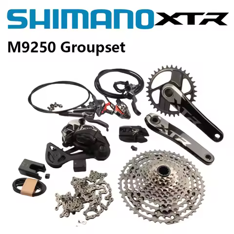 Shimano XTR NEW Di2 M9250 12S Groupset M9200 Crankset Cassette Brake M9250 Shifter Lever Rear Derail