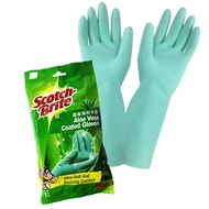 3M Scotch Brite Aloe Vera Hand Gloves Soft Lining Heavy Duty Gloves Coated Rubber Gloves Comfortable