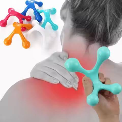 Mini Arch Body Massager Manual Balance Four Balls Massager Trigger Point Arm Back Relaxation Elimina