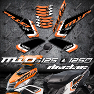 YAMAHA MIO i 125/125S STOCK DECALS / STICKER FOR MOTORCYCLE PARTS AND ACCESSORIES