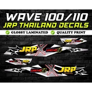 ☍☾▽Wave 100 JRP x Daeng Decals Sticker (BLACK)