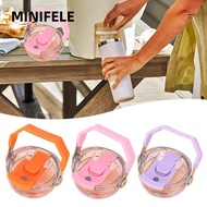 MINIFELE Cup Lid, Multicolor Splash Spill Proof Bottle Lid, Universal Transparent Replacement Therms