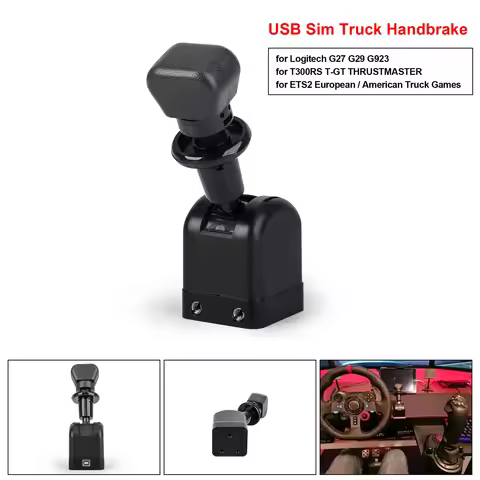 USB Sim Handbrake Truck Hand Brake For Logitech G27 G29 G923 THRUSTMASTER T300RS T-GT For ETS2 Europ