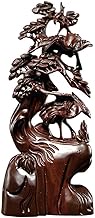 Shelf Decor Wooden Pine Crane Root Carving Ornaments Mahogany Carving Crafts Home Living Room Decora