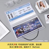Laser Ticket Album A6 Concert Ticket Protection Cover Star Card Album 3 Inch Photo Album Ticket Coll