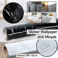 Wallpaper Dinding Promo! Sticker Wallpaper PVC Anti Minyak Tahan Air U