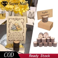 10Set  Rustic Wood Card / Welcome Sign / DIY Decoration /Photo Clip / Wedding Sign