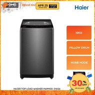 Haier 10KG Top Load Washer HWM100-316S6 Auto Washing Machine Pillow Drum Hijab Mode HWM100316S6 Mesi