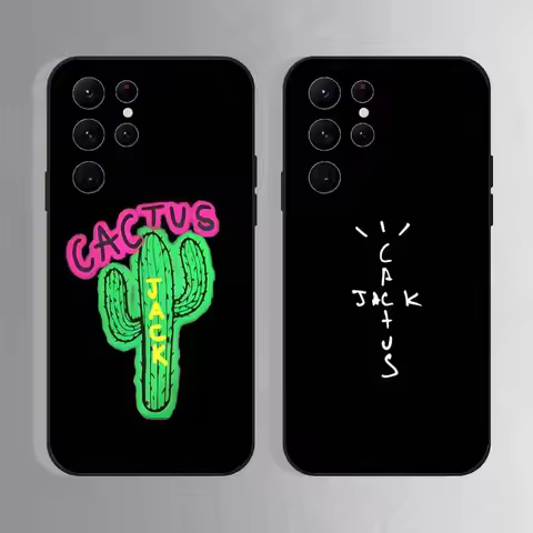 C-Cactus J-Jack Travis Scott Phone Case For Samsung S25,S24 Ultra,S20,S30 plus,S22 plus,S23,S30 Ultr