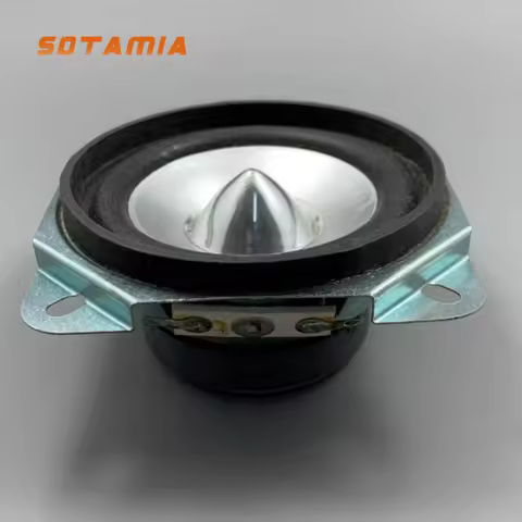 SOTAMIA 2Pcs 2.75 Inch Full Range Speaker 72mm 6 Ohm 10W Warped Bullet Cap Computer Loudspeaker DIY 