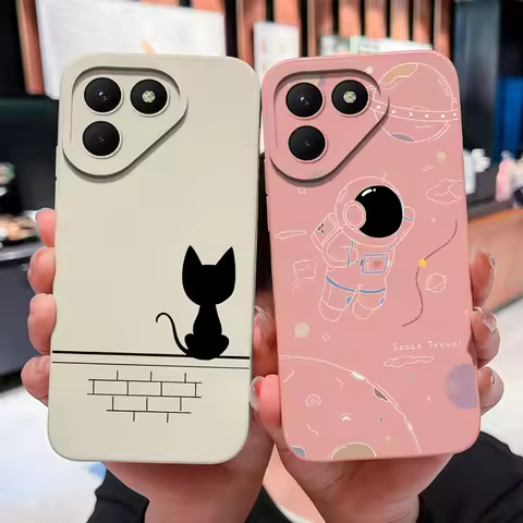 For Tecno Pova 7 Pro Ultra 4G 5G Phone Case Funny Design Patterns Soft Smooth Liquid Silicone Shell