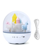 Carousel Light Bedside Night Lamp Rotating Romantic Home Decoration