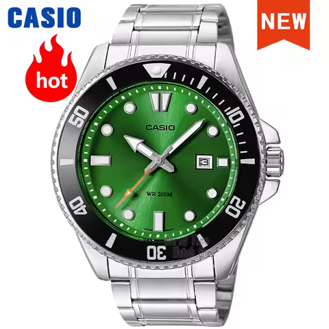 Casio watch for men Fashion quartz Waterproof Business Style MDV-107D-3A2