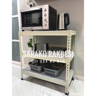 Sarako Rak Besi 3ft / 4ft Height (1ft - 3ft Length)  - Boltless Rack