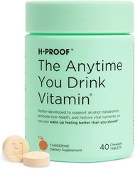 H-PROOF The Anytime You Drink Vitamin for Alcohol Metabolism, Liver Health, and Immunity Support wit