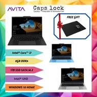 Avita Liber V14 I7 14'' FHD Laptop ( I7-10510U, 8GB, 1TB SSD, Intel, W10 )