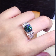 Silver 925 EMERALD GREEN Cincin Lelaki 🔥