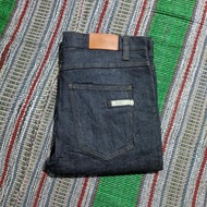 Celana Jeans PLAC BERLIN Indigo Denim - Slim Straight ( 35 ) Like New