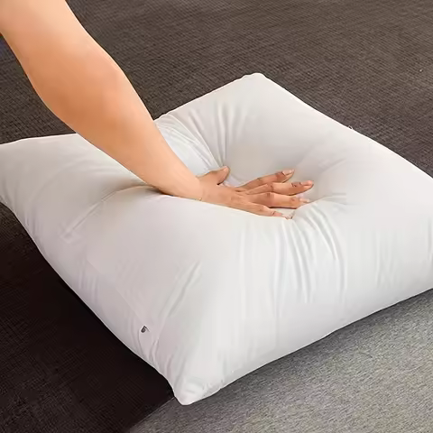 100%cotton Standard White Bounce Back Pillow Cushion Core Sofa Car Seat Home Interior Decor Pillows3