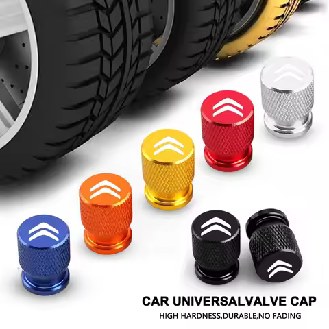 4PC Aluminum Alloy Car Wheel Tire Valve Cap Dustproof Cover for Citroen C5 X7 C6 Xsara Elysee Berlin
