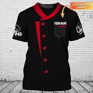 3D 3D Casual T-Shirt Short Sleeve Master chef 3D Print Suitable For Summer Men Women Chefs