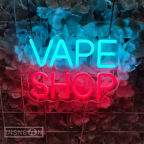 Vape Shop Neon Sign LED Light Ideal Gift Easy to Use USB Powered for Man Cave Bedroom Store Business