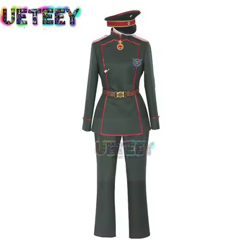UETEEY COS Anime Saga of Tanya The Evil Youjo Senki Tanya Von Degurechaff Cosplay Costume Customized