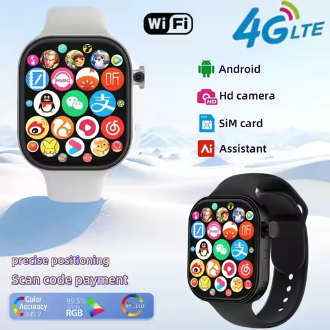 Brand-new 4G Android smartwatch VP99 with 180° rotating camera SIM card slot GPS navigation WiFi pla