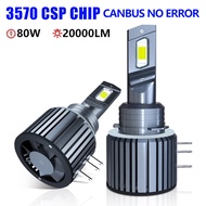Mentol LED Carshark H15 Canbus Tiada Ralat 20000LM Lampu Kereta Ais Untuk Audi Caravel VW Golf 6 7 M