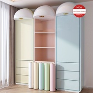 PVC Plain kabinet Sticker Perabot kalis Air Wallpaper Pintu Laminated Cabinet OilProof Door Wrap KYK